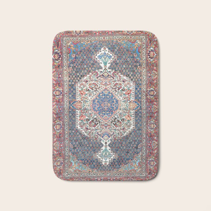 Bakhtiari Central Persian Rug Print Bath Mat Gallery Image 1
