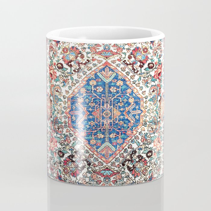 Bakhtiari Central Persian Rug Print Coffee Mug Gallery Image 4