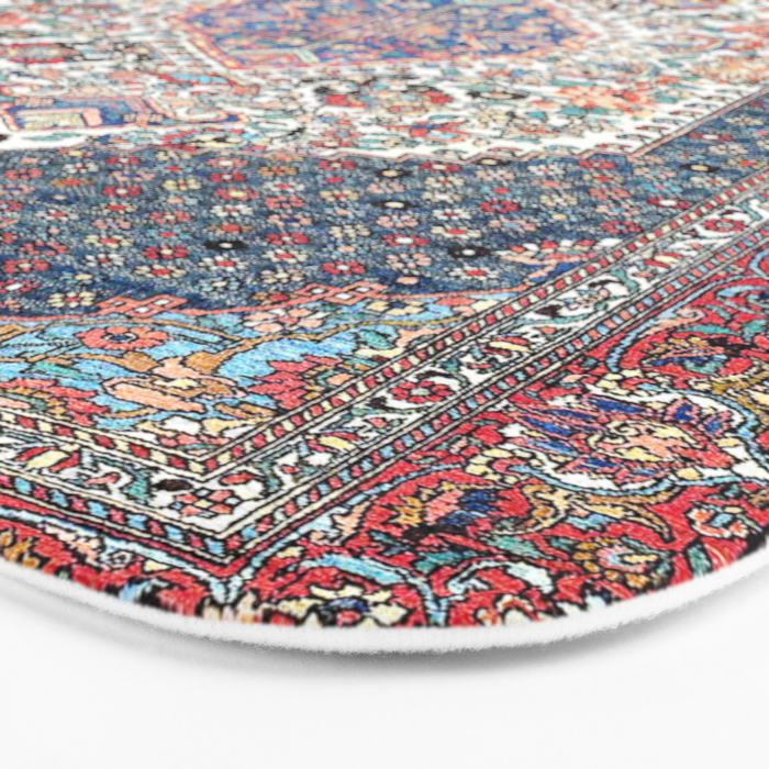Bakhtiari Central Persian Rug Print Bath Mat Gallery Image 3