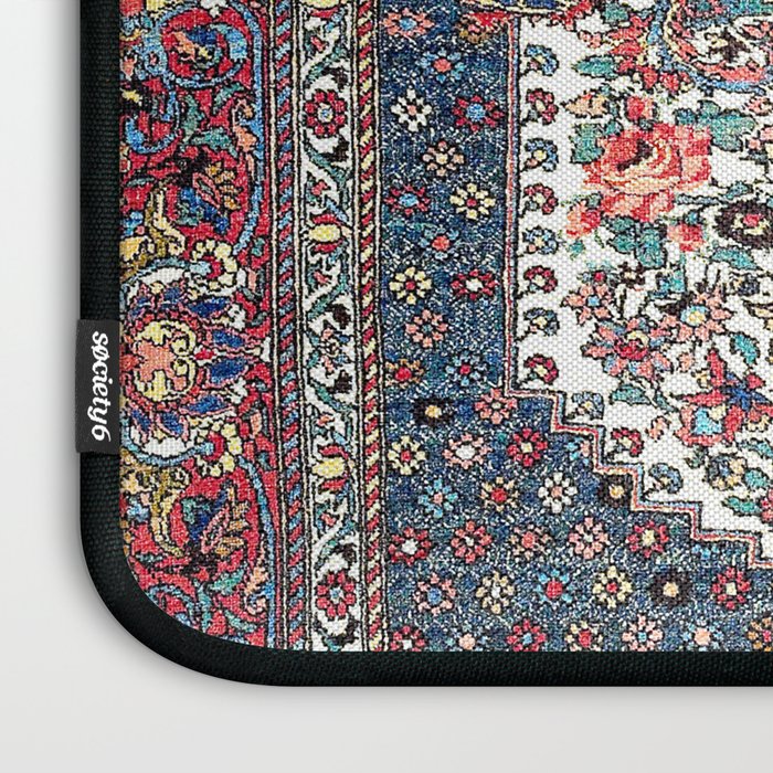 Bakhtiari Central Persian Rug Print Laptop Sleeve Gallery Image 3