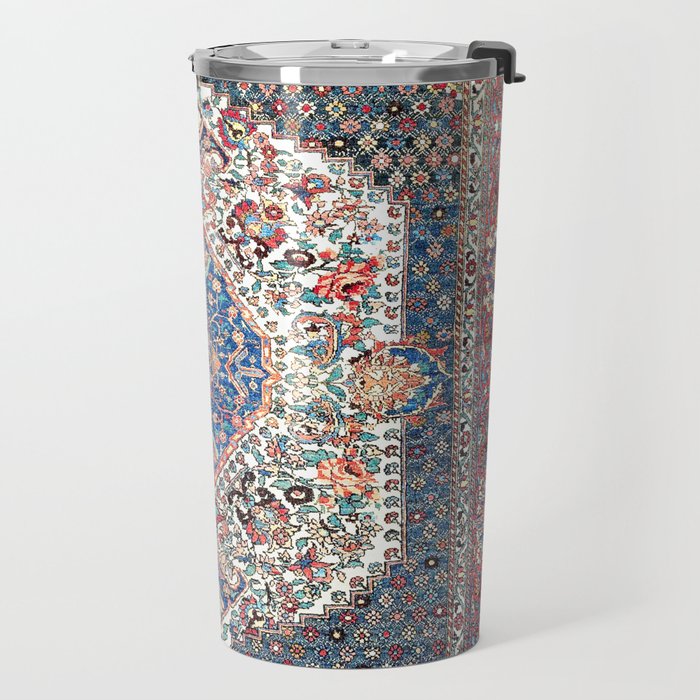 Bakhtiari Central Persian Rug Print Travel Mug Gallery Image 2
