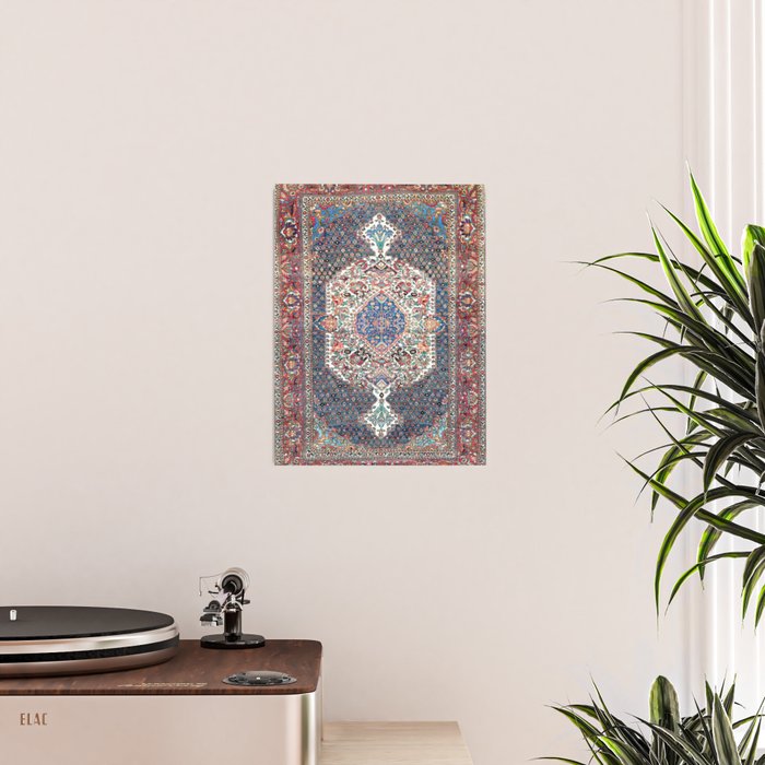 Bakhtiari Central Persian Rug Print Poster Gallery Image 2