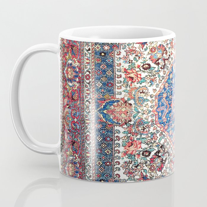 Bakhtiari Central Persian Rug Print Coffee Mug Gallery Image 3