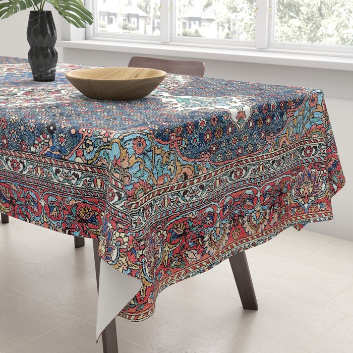 Bakhtiari Central Persian Rug Print Tablecloth Gallery Image 3