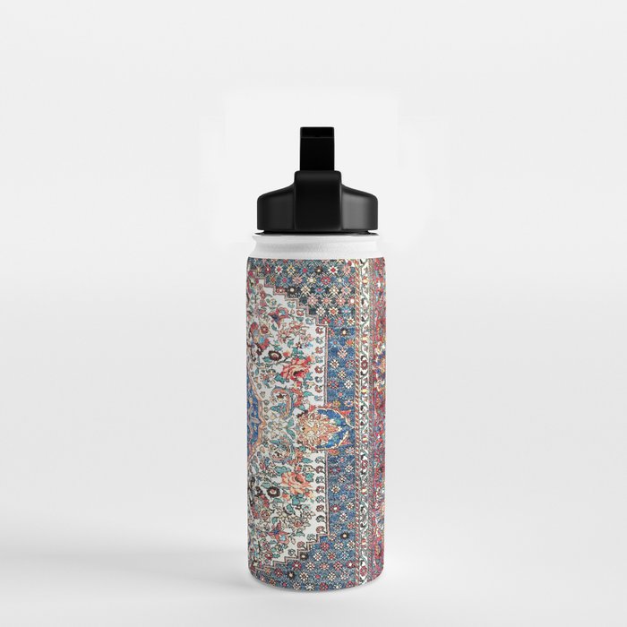 Bakhtiari Central Persian Rug Print Water Bottle Gallery Image 2
