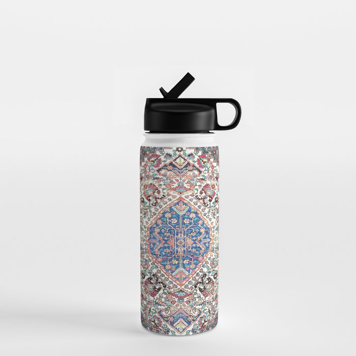Bakhtiari Central Persian Rug Print Water Bottle Gallery Image 1