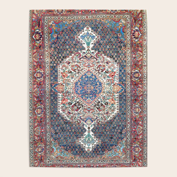 Bakhtiari Central Persian Rug Print Poster Gallery Image 1