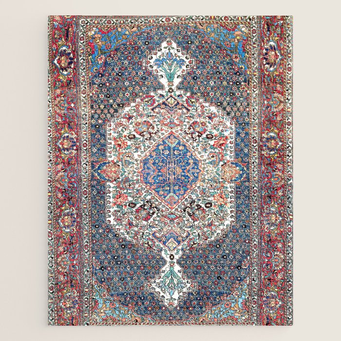 Bakhtiari Central Persian Rug Print Jigsaw Puzzle Gallery Image 1
