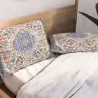 Bakhtiari Central Persian Rug Print Pillow Sham Gallery Image 2