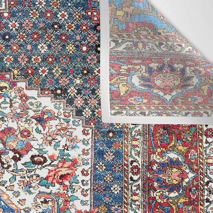 Bakhtiari Central Persian Rug Print Wall Tapestry Gallery Image 3