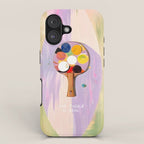 The Juggle Is Real. Ping-Pong Table Tennis Hustle, Sports Active Painting, Eclectic Bohemian Contemporary Motivation, Boss Mindset Work For Yourself Independence Illustration iPhone Case Gallery Image 1