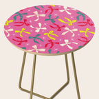 Festive Bows on Pink Background Side Table Gallery Image 2