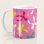 Festive Bows on Pink Background Coffee Mug Gallery Image 3