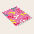 Festive Bows on Pink Background Notebook Gallery Image 2