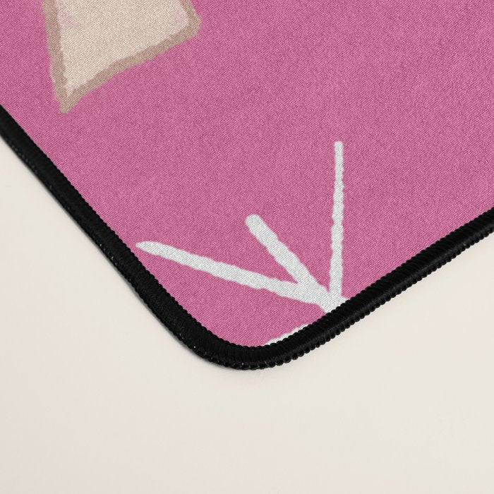 Festive Bows on Pink Background Desk Mat Gallery Image 4