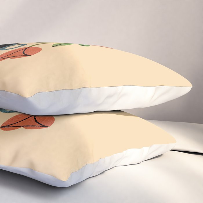 Peach Rose Bouquet Pillow Sham Gallery Image 3