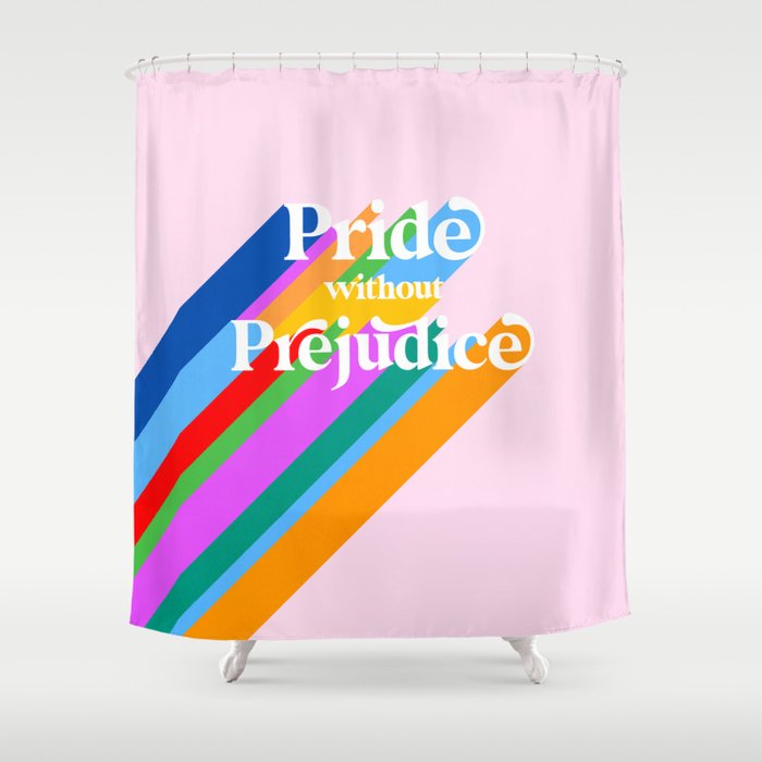 Pride without Prejudice - Rainbow Shadows Shower Curtain Gallery Image 1