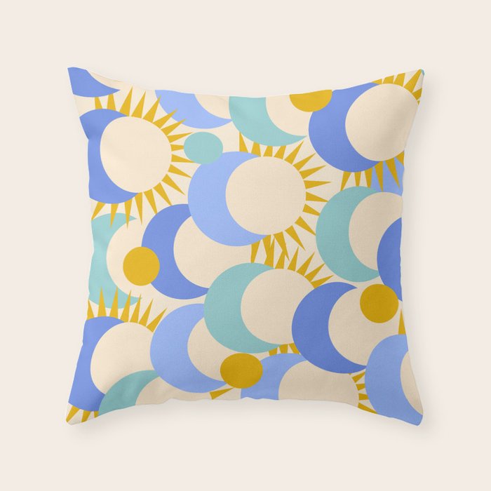 Celestial Eclipse Throw Pillow Gallery Image 1