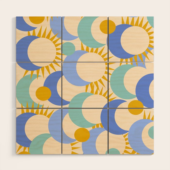 Celestial Eclipse Wood Wall Art Gallery Image 1