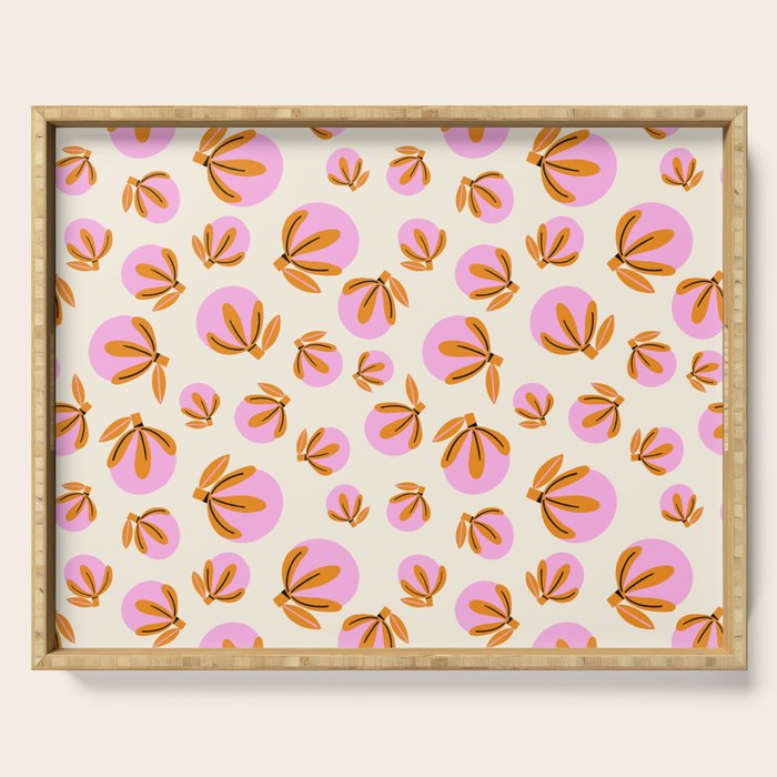 Happy Blooms Pattern Serving Tray Gallery Image 1