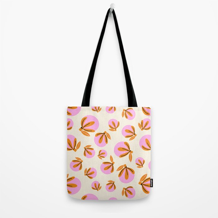 Happy Blooms Pattern Tote Bag Gallery Image 2