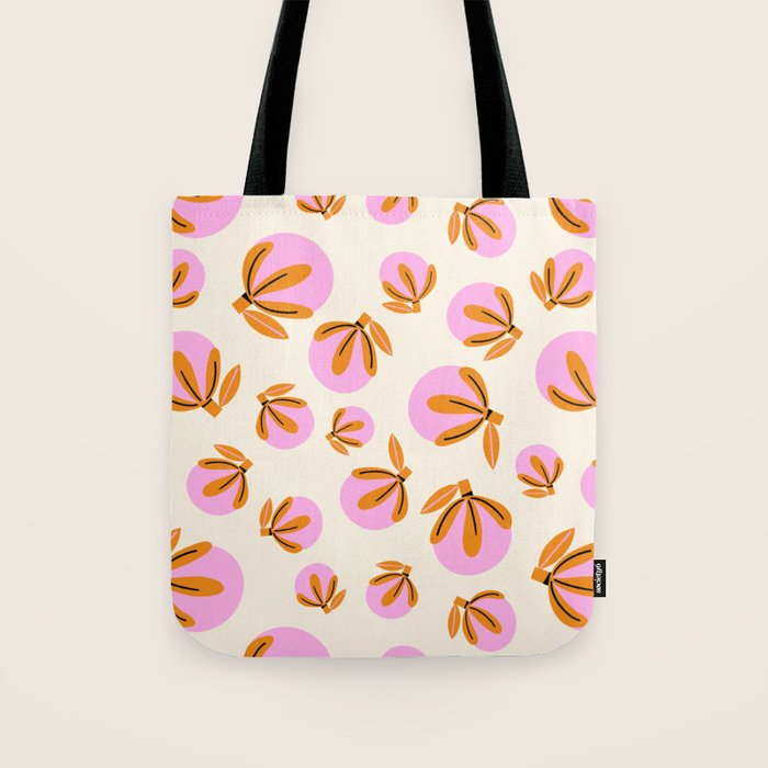 Happy Blooms Pattern Tote Bag Gallery Image 1