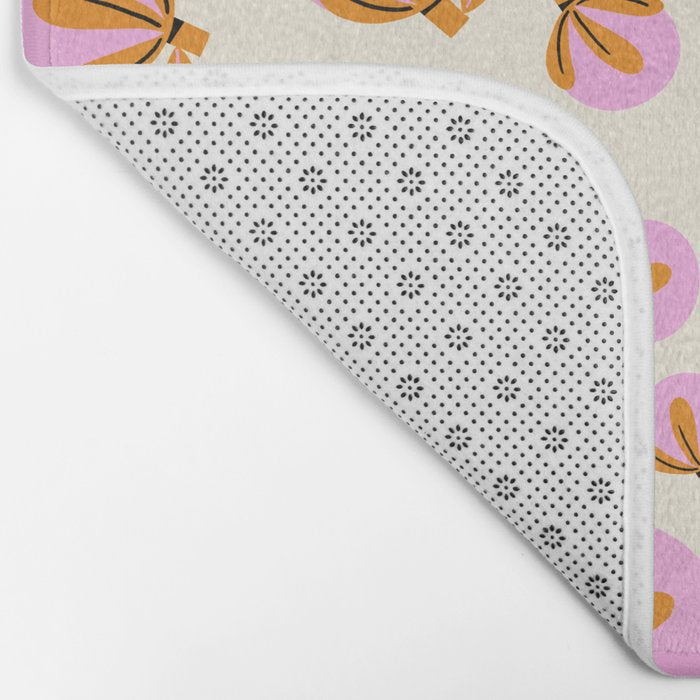 Happy Blooms Pattern Bath Mat Gallery Image 2