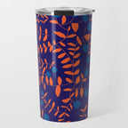 Block print berries blue Travel Mug Gallery Image 1