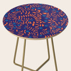 Block print berries blue Side Table Gallery Image 2