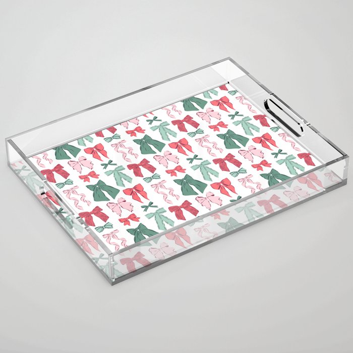 Christmas Bows  Acrylic Tray Gallery Image 1