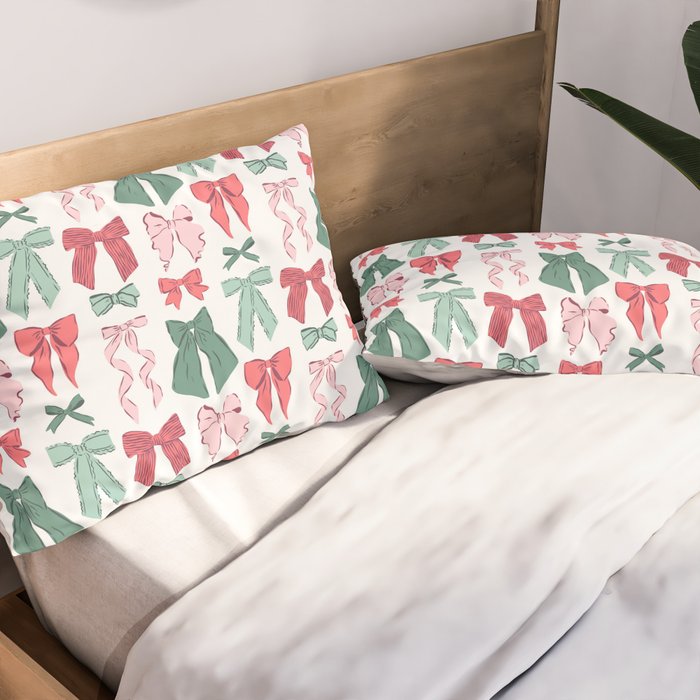 Christmas Bows  Pillow Sham Gallery Image 2