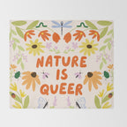 Nature Is Queer Throw Blanket Gallery Image 2