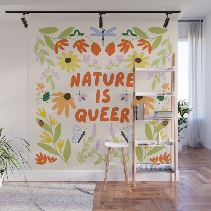 Nature Is Queer Wall Mural Gallery Image 1