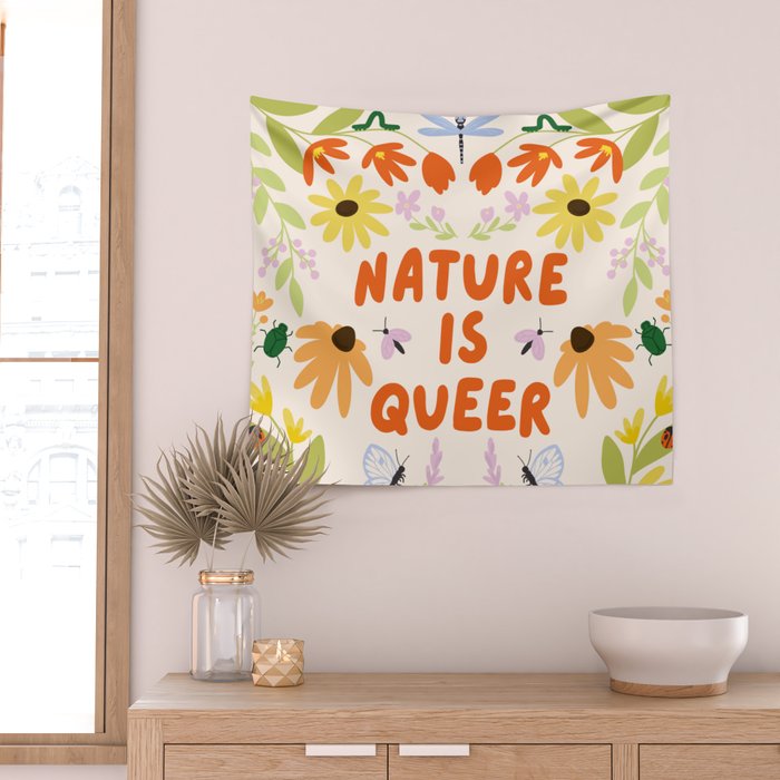 Nature Is Queer Wall Tapestry Gallery Image 2