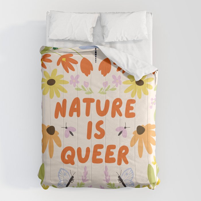 Nature Is Queer Comforter Gallery Image 6