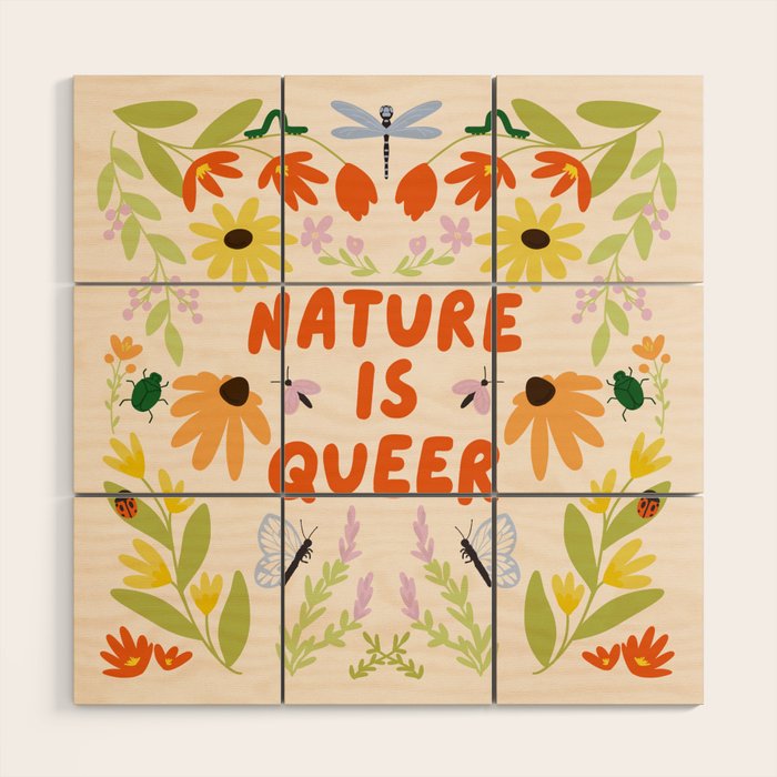 Nature Is Queer Wood Wall Art Gallery Image 1