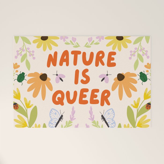 Nature Is Queer Welcome Mat Gallery Image 1