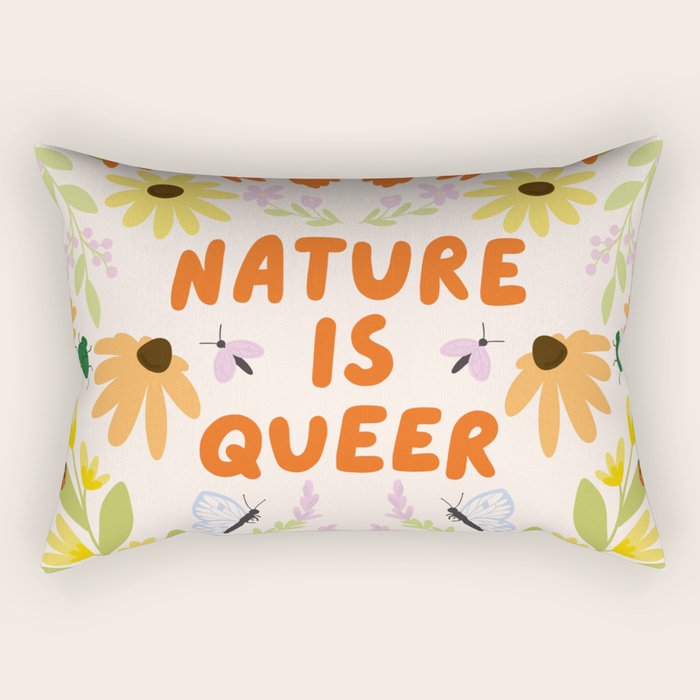 Nature Is Queer Rectangular Pillow Gallery Image 2