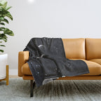 Phases of the Moon Throw Blanket Gallery Image 1