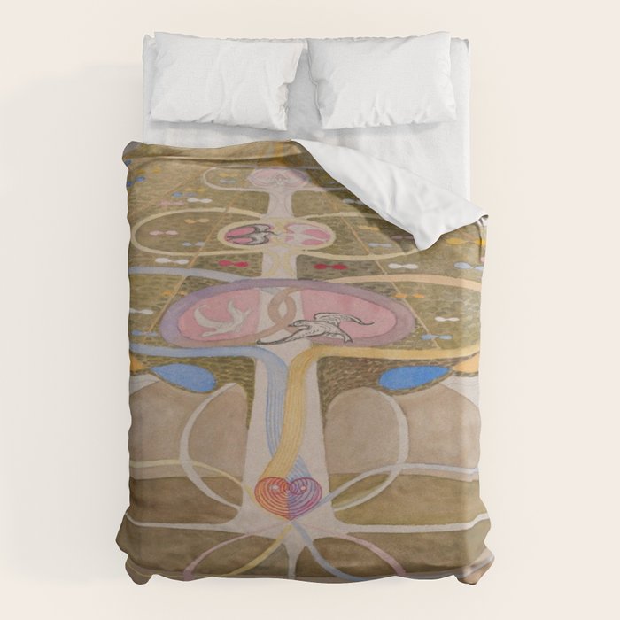 Hilma af Klint The Tree Of Knowledge No . 1 ,A ( 1913) Duvet Cover Gallery Image 6