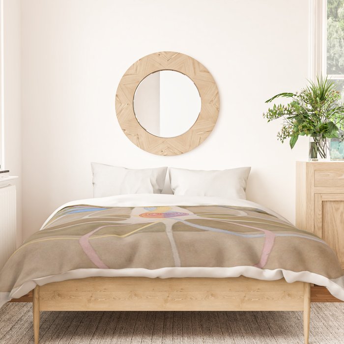 Hilma af Klint The Tree Of Knowledge No . 1 ,A ( 1913) Duvet Cover Gallery Image 3