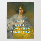 Will Get It Together Tomorrow - Motivational Wall Art, Typography Poster Gallery Image 4