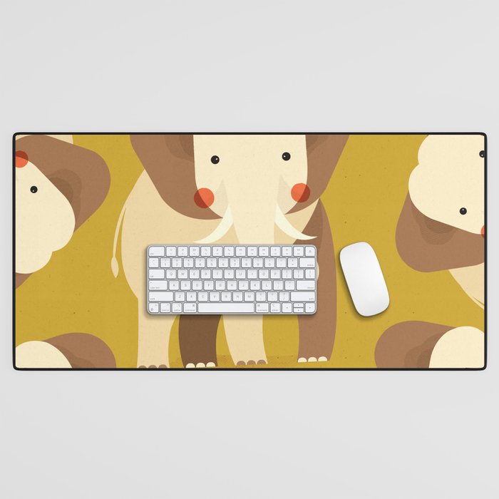 Elephant, Animal Portrait Desk Mat Gallery Image 1