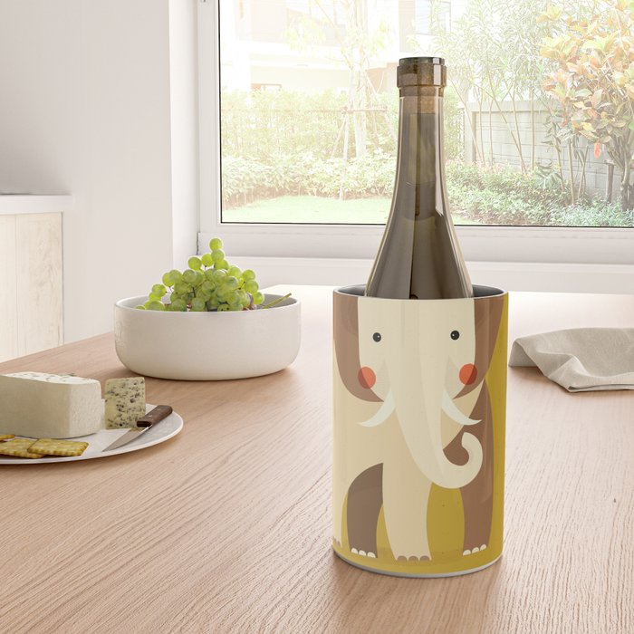 Elephant, Animal Portrait Wine Chiller Gallery Image 4
