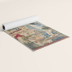 Antique Brussels Tapestry 18th Century The Wedding of Psyche  Yoga Mat Gallery Image 2