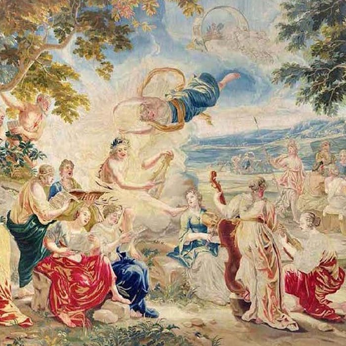 Antique Brussels Tapestry 18th Century The Wedding of Psyche  Coffee Mug Gallery Image 2