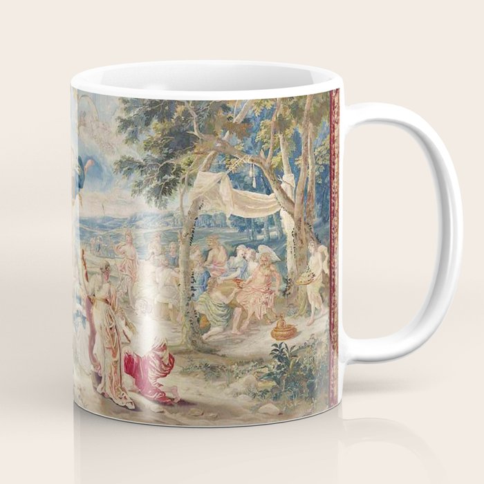 Antique Brussels Tapestry 18th Century The Wedding of Psyche  Coffee Mug Gallery Image 1