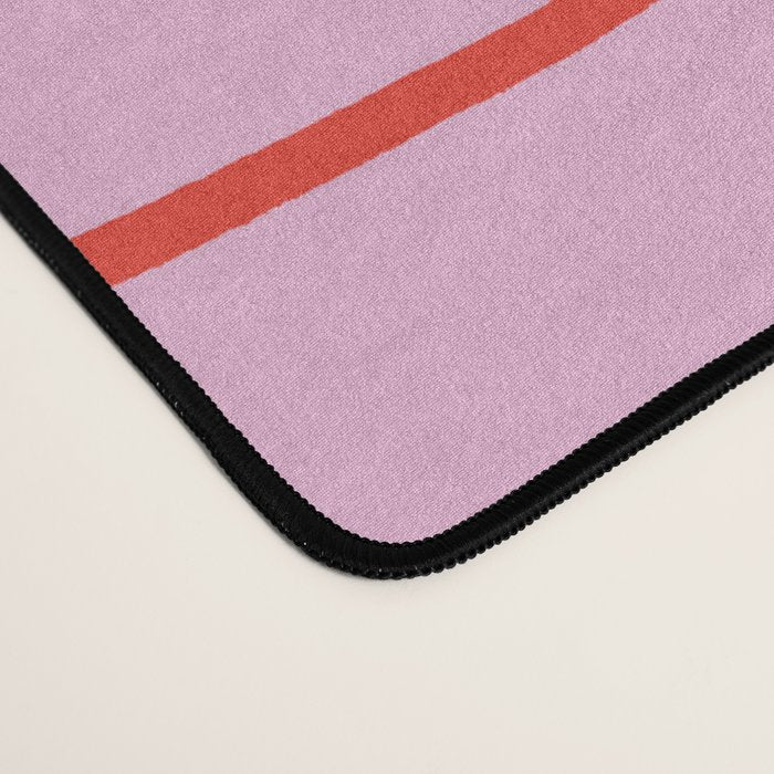 Retro Pink + Red Tiles Checker Plaid Desk Mat Gallery Image 4