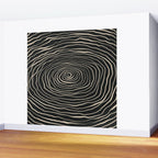 Strokes 07: Nero Black Edition  Wall Mural Gallery Image 2