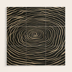 Strokes 07: Nero Black Edition  Wood Wall Art Gallery Image 1